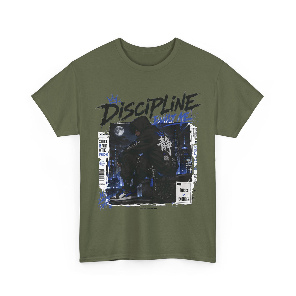 Discipline Built Me Anime Streetwear T Shirt