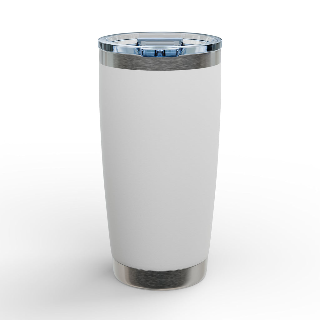 20oz Engraved Tumbler — Cute Girl Drinking Coffee Sketch