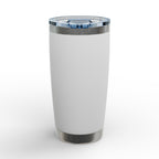 20oz Engraved Tumbler — Cute Girl Drinking Coffee Sketch