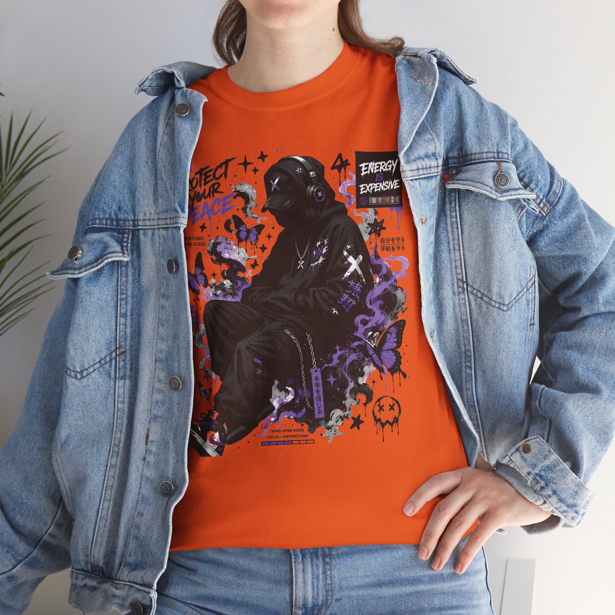 Peacekeeper Anime Graphic Tee — Purple Aesthetic Streetwear
