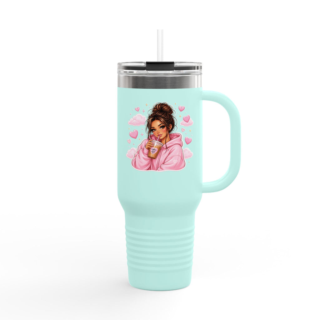 Cozy Pink Hoodie Girl 40oz Insulated Travel Mug