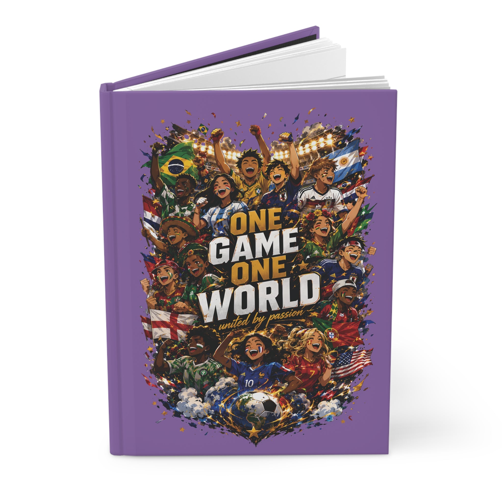 One Game One World Soccer Hardcover Journal — World Cup Fan Notebook