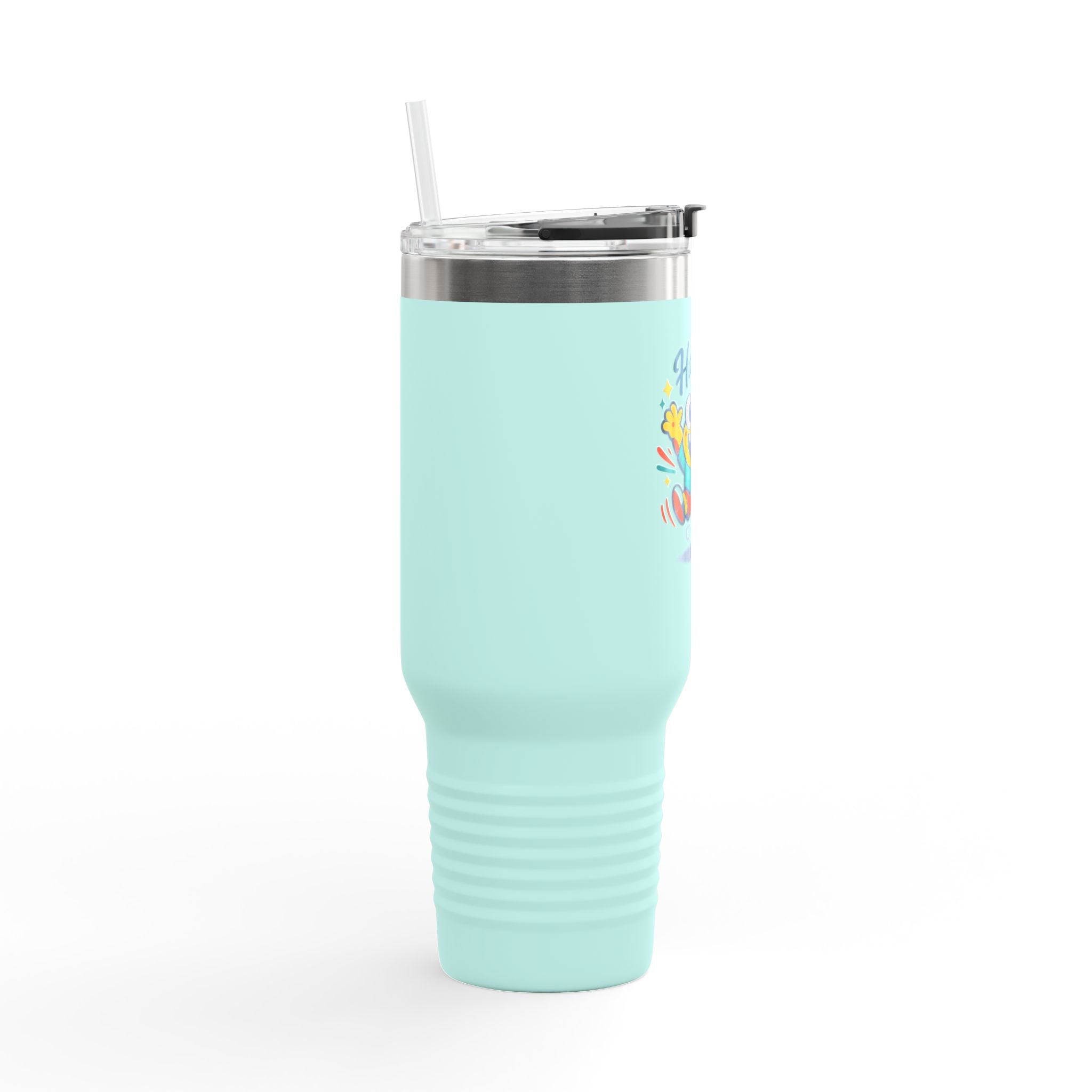Happy Monster 40oz Insulated Travel Mug