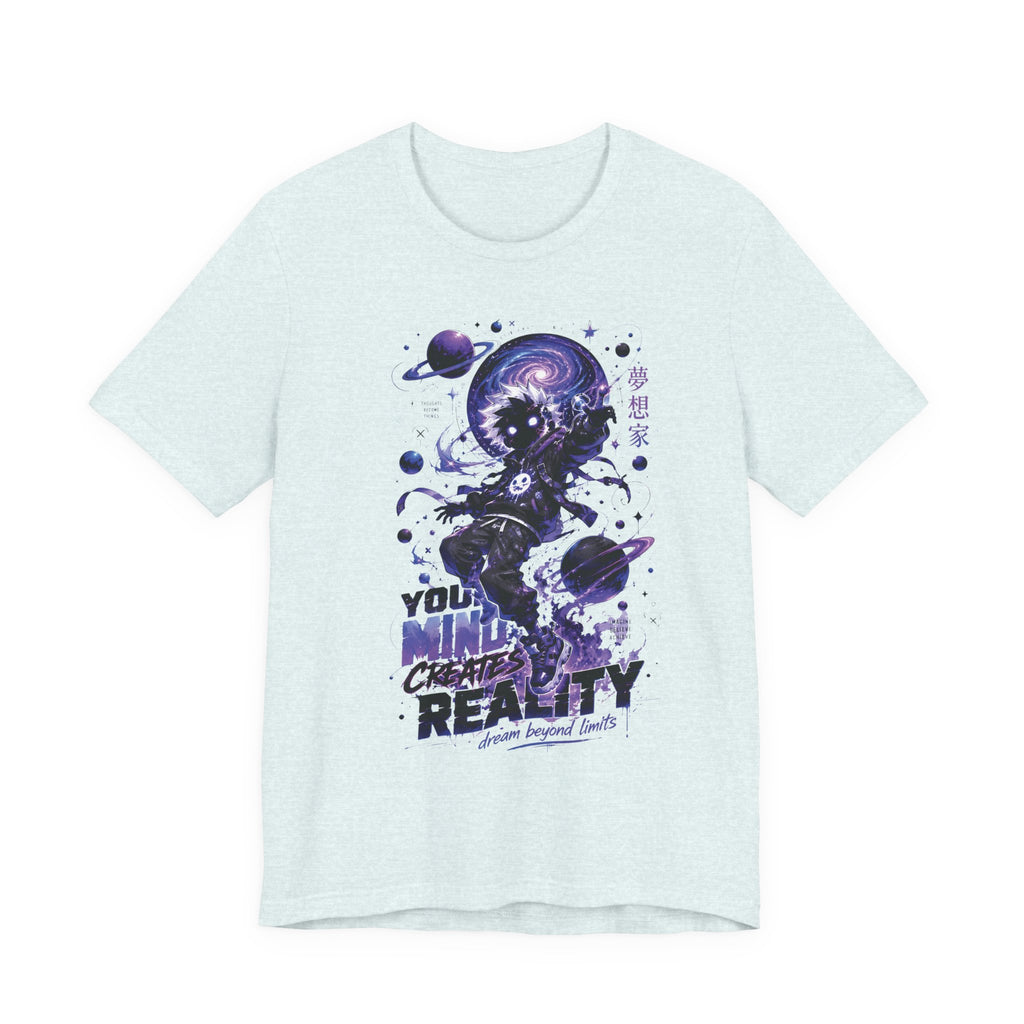 Astronaut Galaxy Tee — "Your Mind Creates Reality" Space Graphic T-Shirt