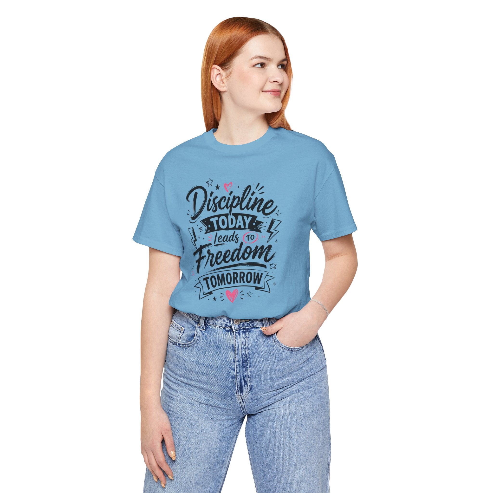 Discipline Today Leads to Freedom Tomorrow Tee — Motivational Fitness T-Shirt