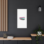 Retro Racing Car Canvas Wall Art – Vintage Dragster Design