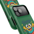 Happy Monster Magnetic Protective Phone Case Green