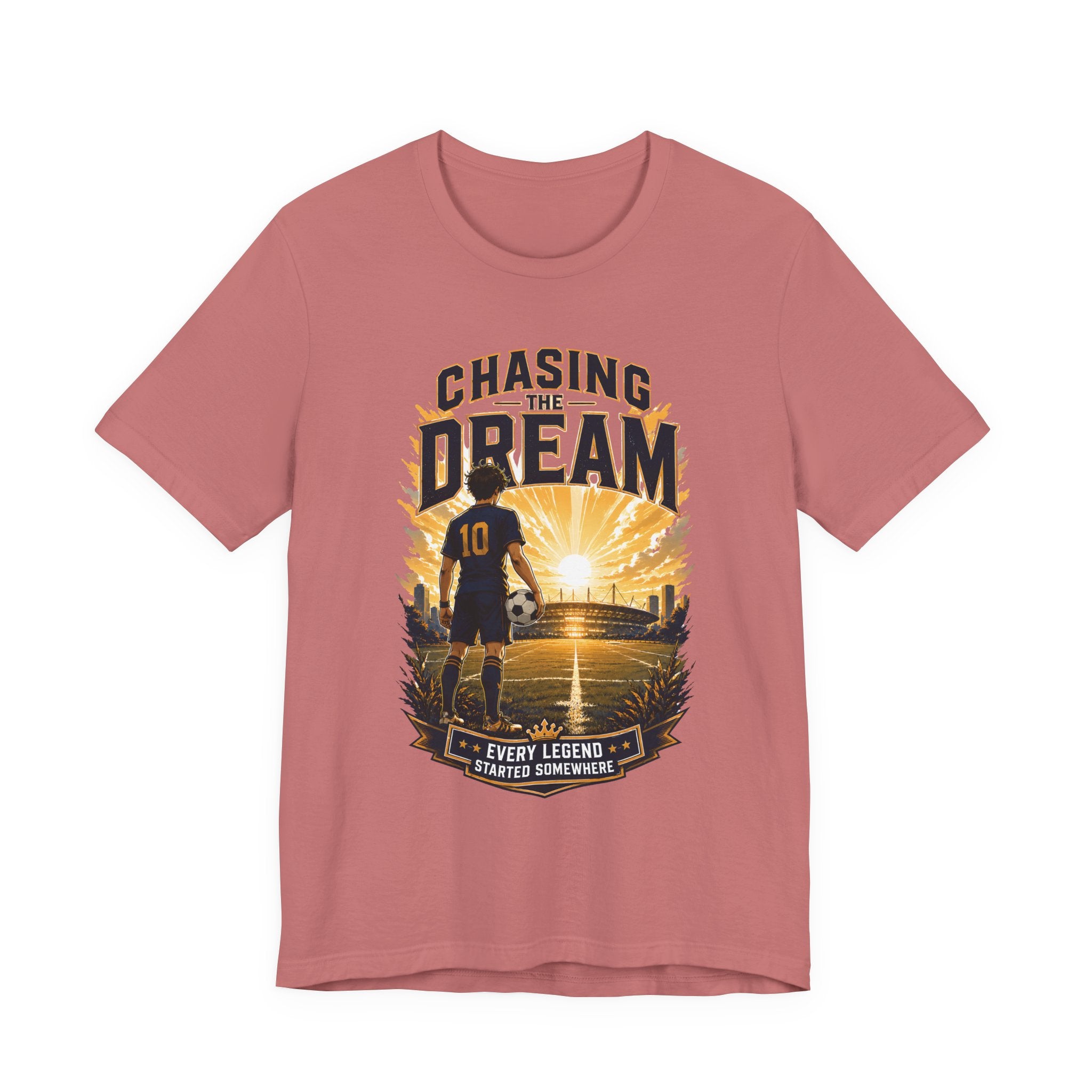 Soccer Tee — "Chasing the Dream" Inspirational Soccer Shirt