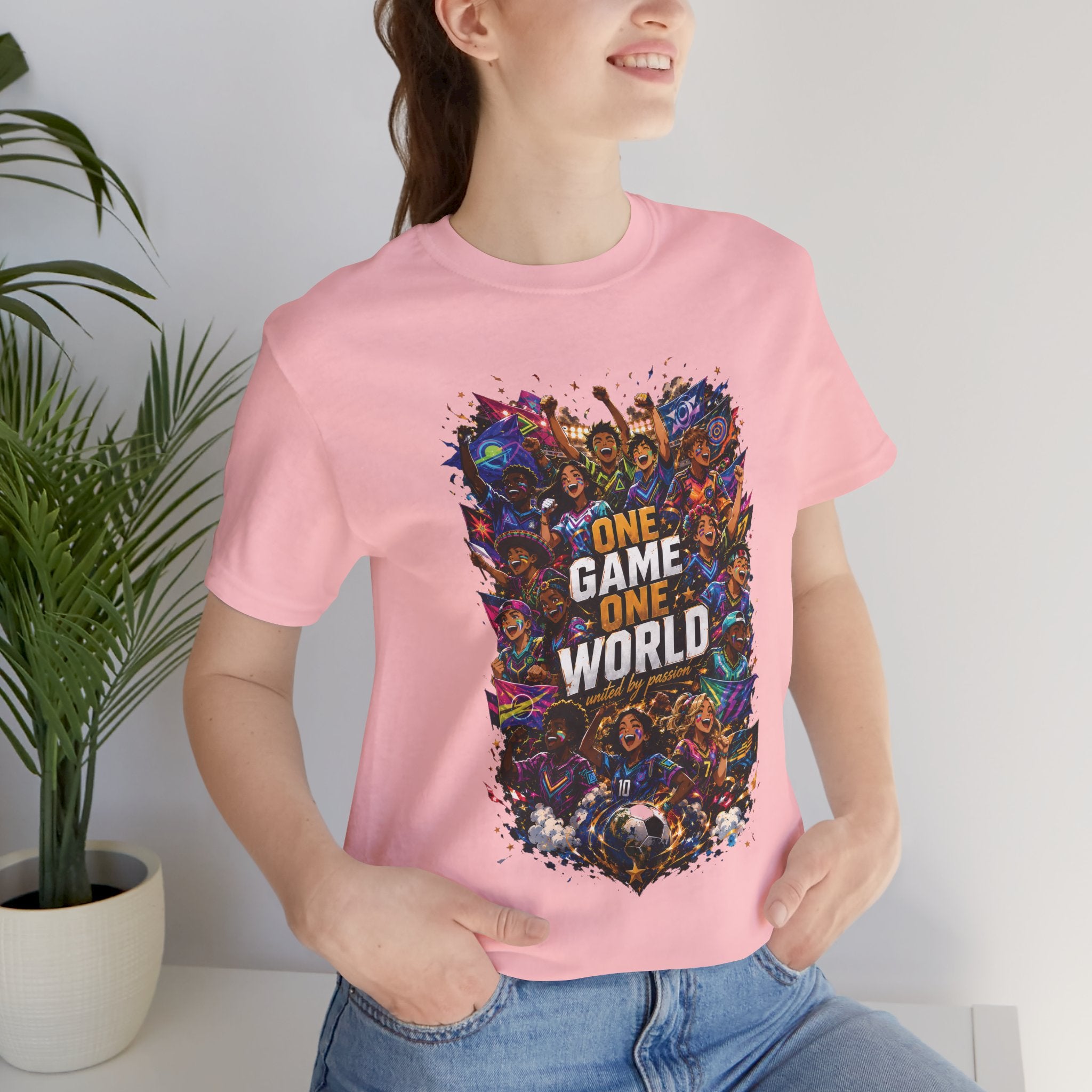 T-Shirt — 'One Game One World' Gamer Graphic Tee