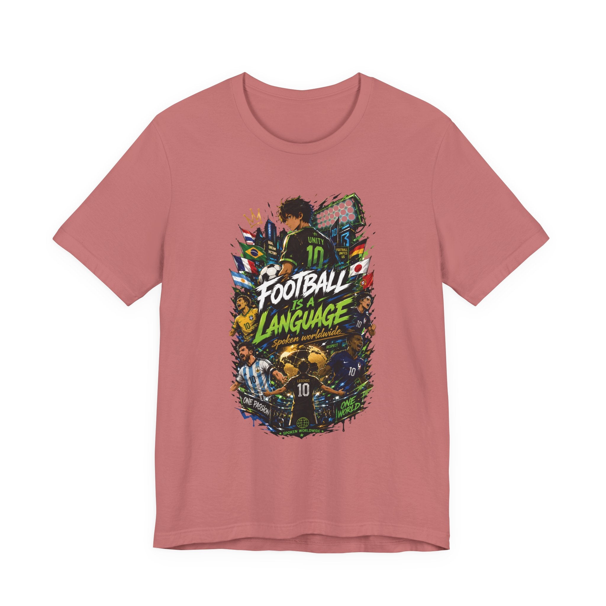 Football Language Graphic Tee — Soccer Fan Jersey Shirt