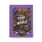 One Game One World Hardcover Journal — Personalized Soccer Notebook (Custom Name & Number)
