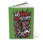 Soccer Journal — 'No Risk No Glory' Personalized Hardcover Notebook