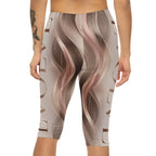 Evolve Rose Gold Swirl Capri Leggings