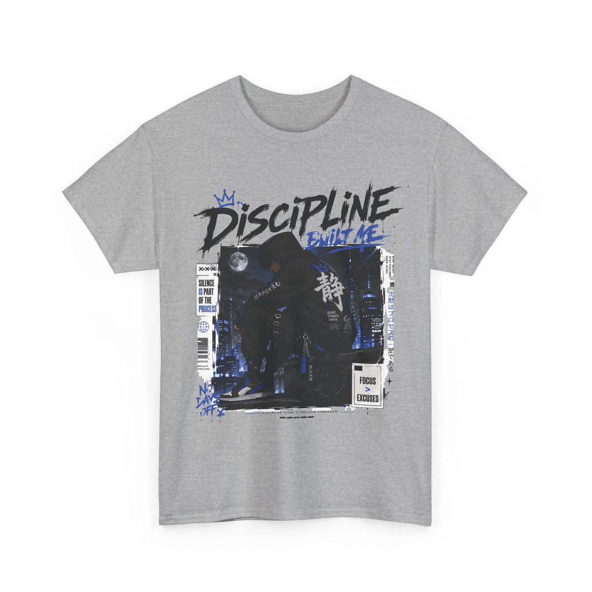 Discipline Built Me Anime Streetwear T Shirt