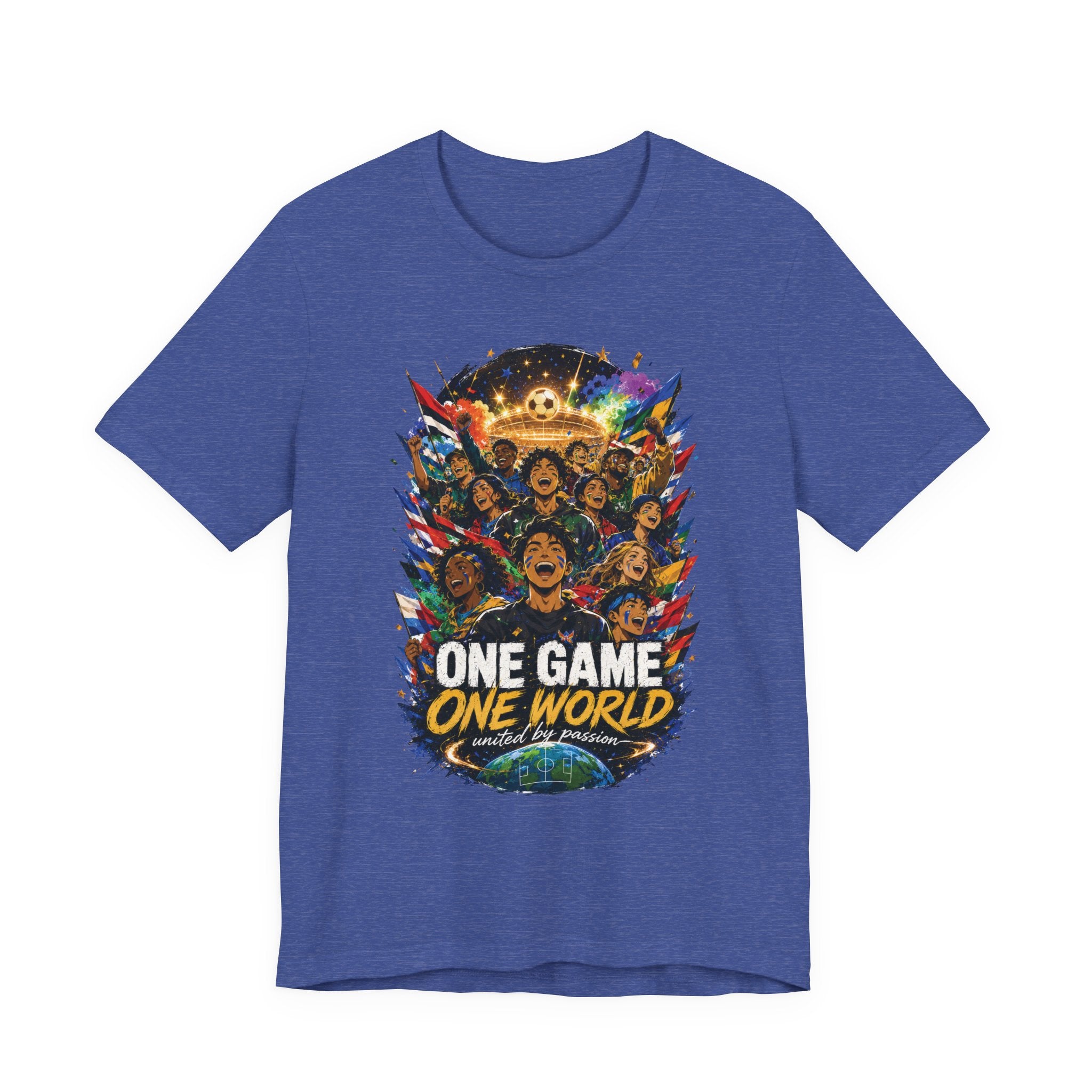Soccer Graphic Tee - "One Game One World" Graphic T-Shirt