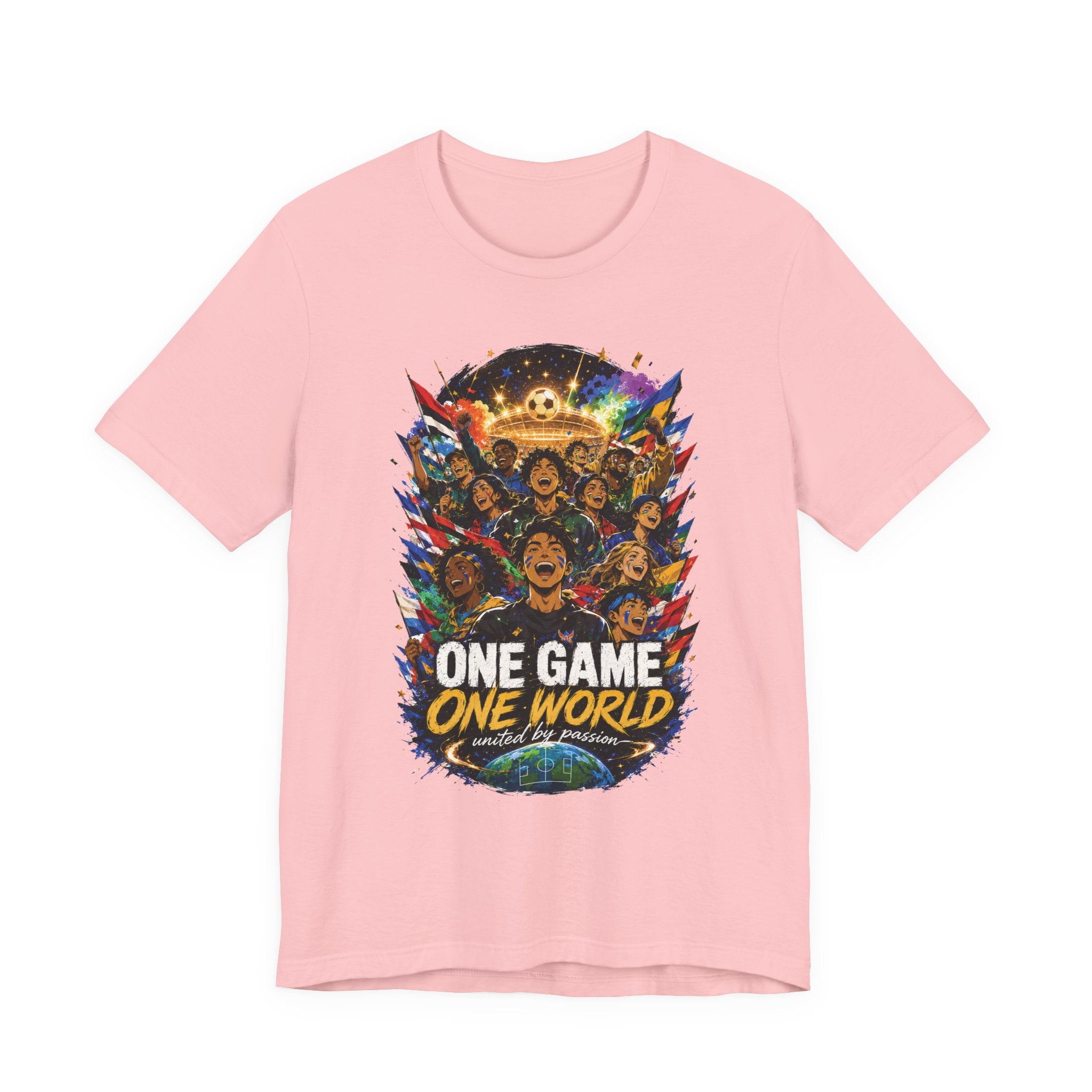 Soccer Graphic Tee - "One Game One World" Graphic T-Shirt