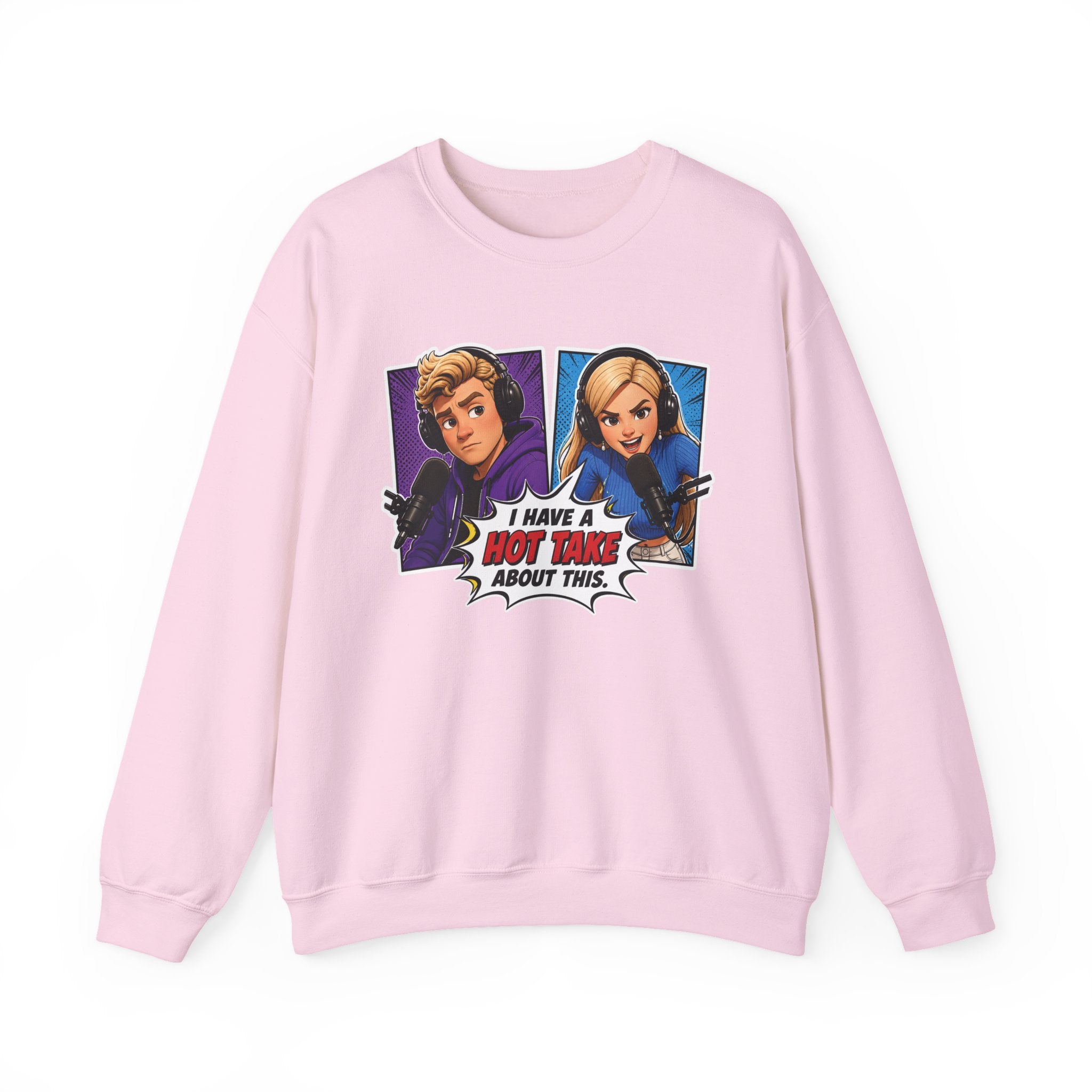 Hot Take Central I Have a Hot Take About This Pop Art Crewneck Sweatshirt