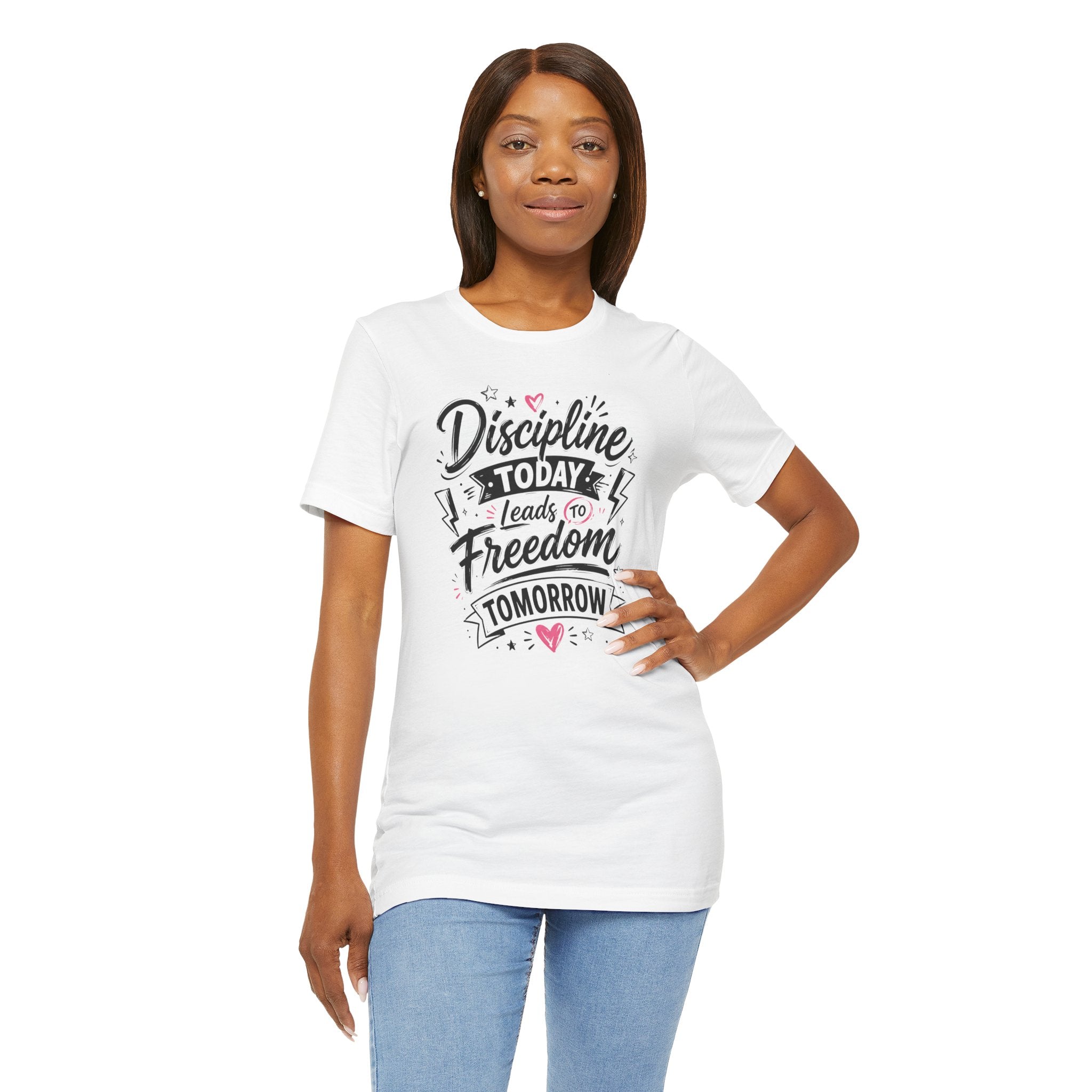 Discipline Today Leads to Freedom Tomorrow Tee — Motivational Fitness T-Shirt