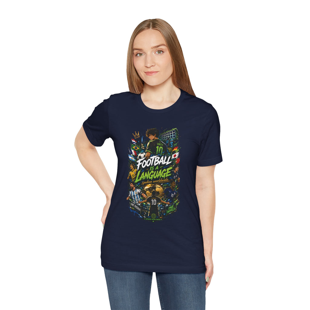 Football Language Graphic Tee — Soccer Fan Jersey Shirt