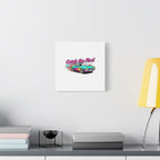 Retro Racing Car Canvas Wall Art – Vintage Dragster Design
