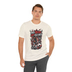 No Risk No Glory Soccer T-Shirt — Dynamic Football Player Graphic Tee