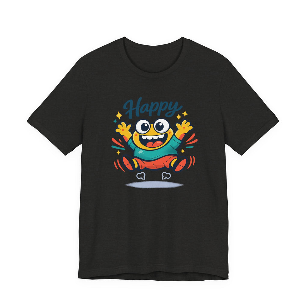 Happy Mood Blob Tee | kawaii minimal, thick outline emoji cartoon
