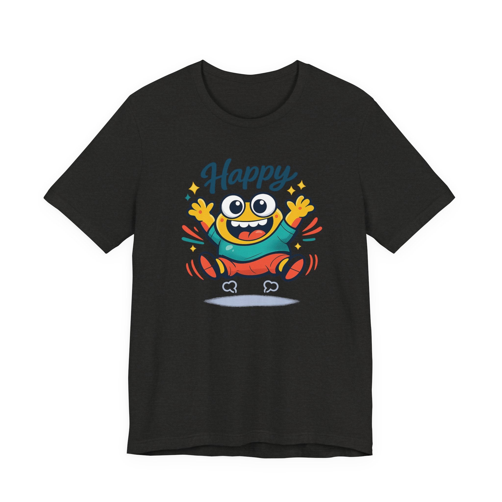 Happy Mood Blob Tee | kawaii minimal, thick outline emoji cartoon