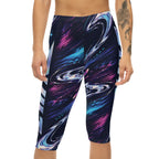 Built Different Galaxy Swirl Capri Leggings