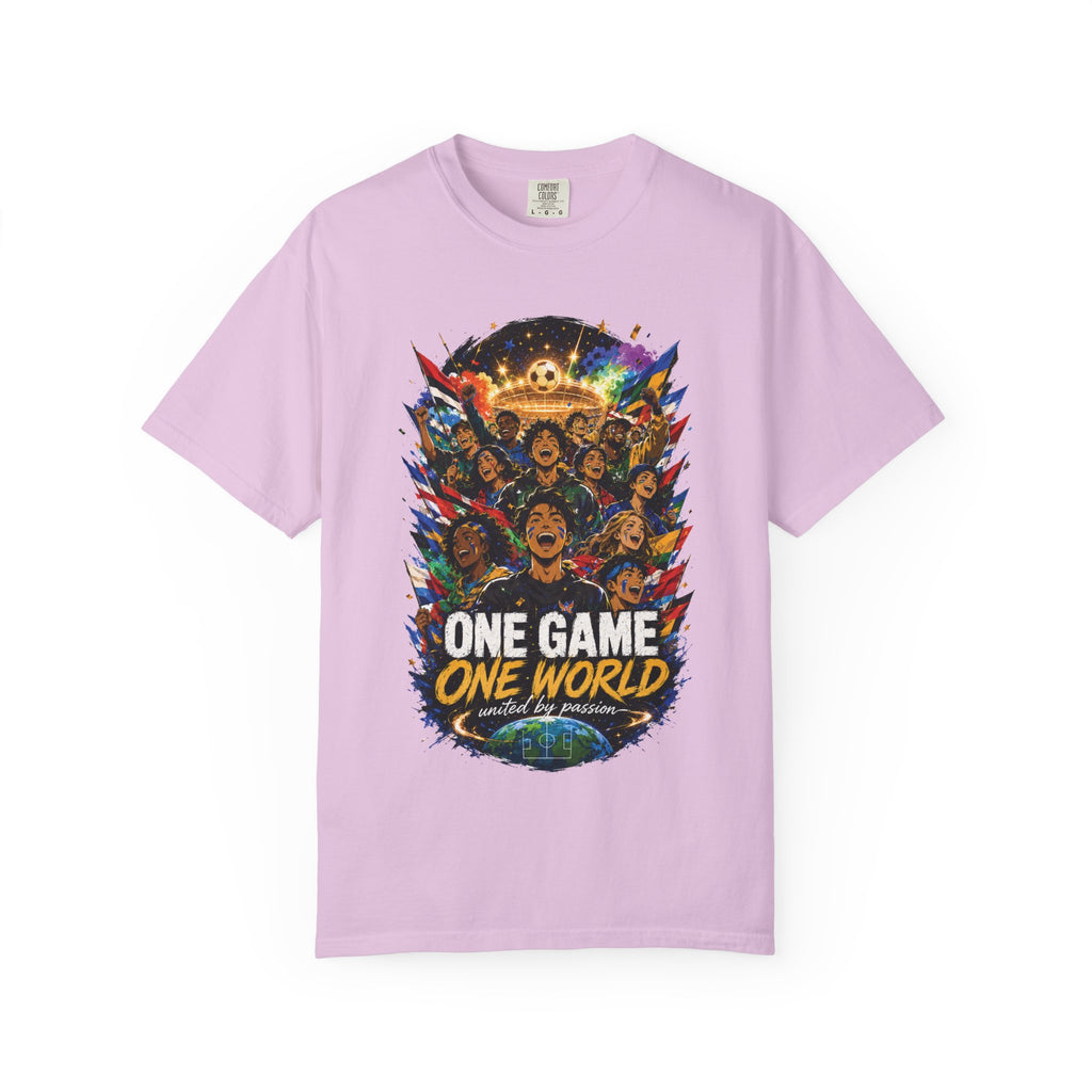 One Game One World Soccer T-Shirt — International Football Fans Graphic Tee