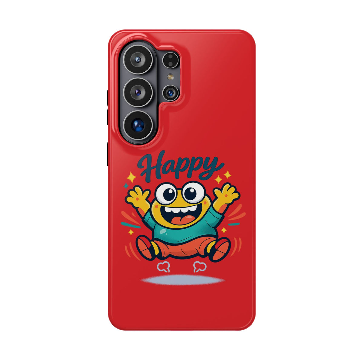 Happy Monster Magnetic Protective Phone Case Red