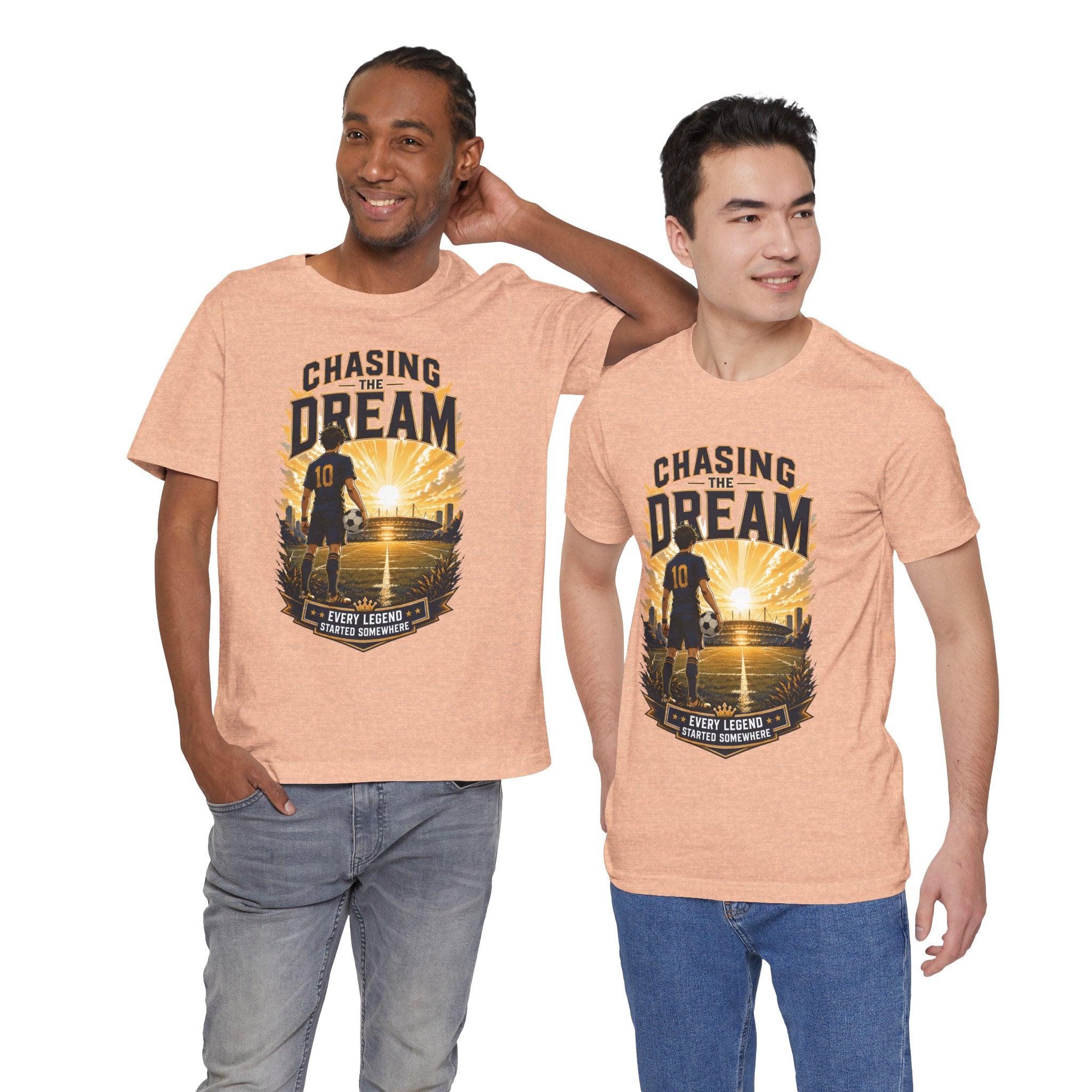 Soccer Tee — "Chasing the Dream" Inspirational Soccer Shirt