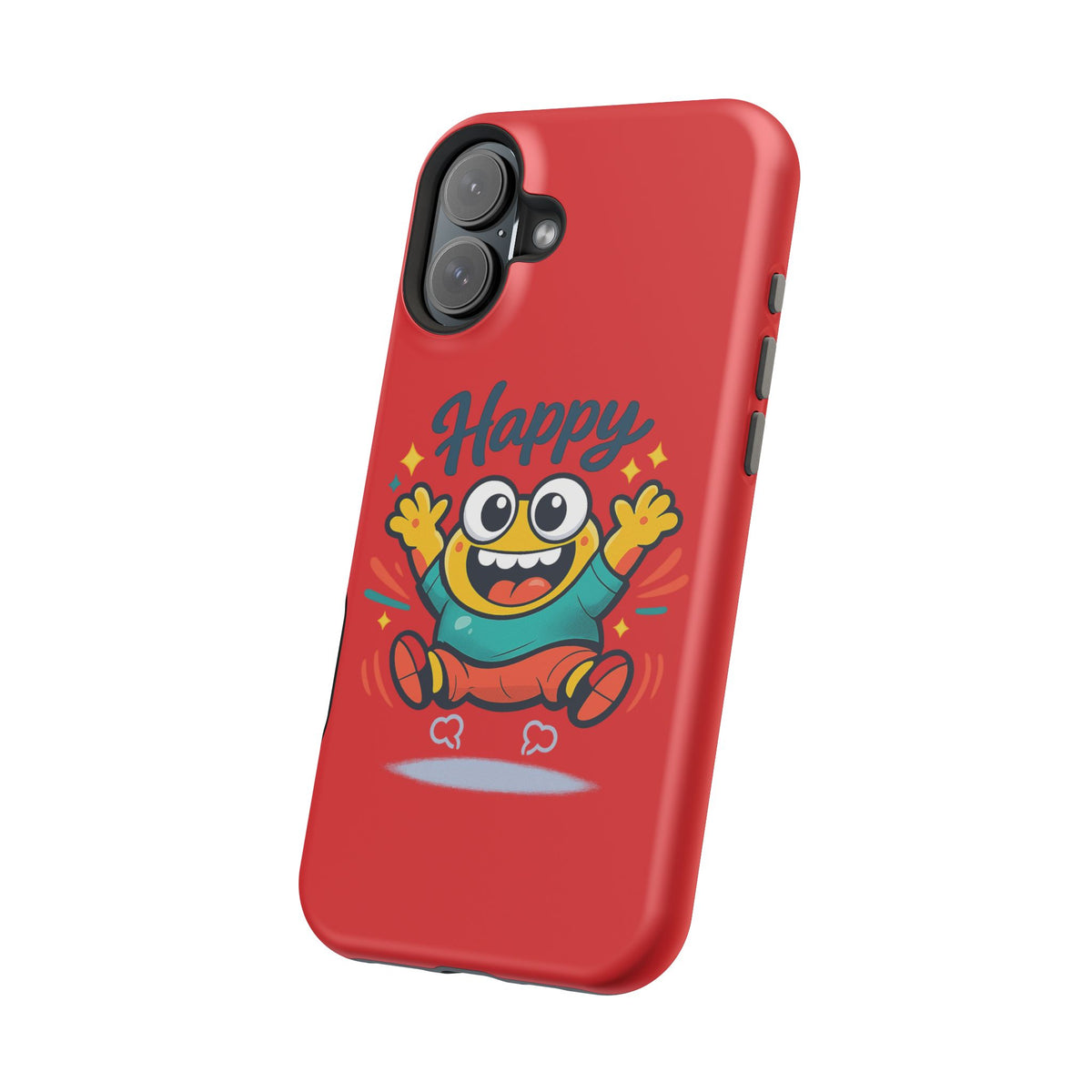 Happy Monster Magnetic Protective Phone Case Red