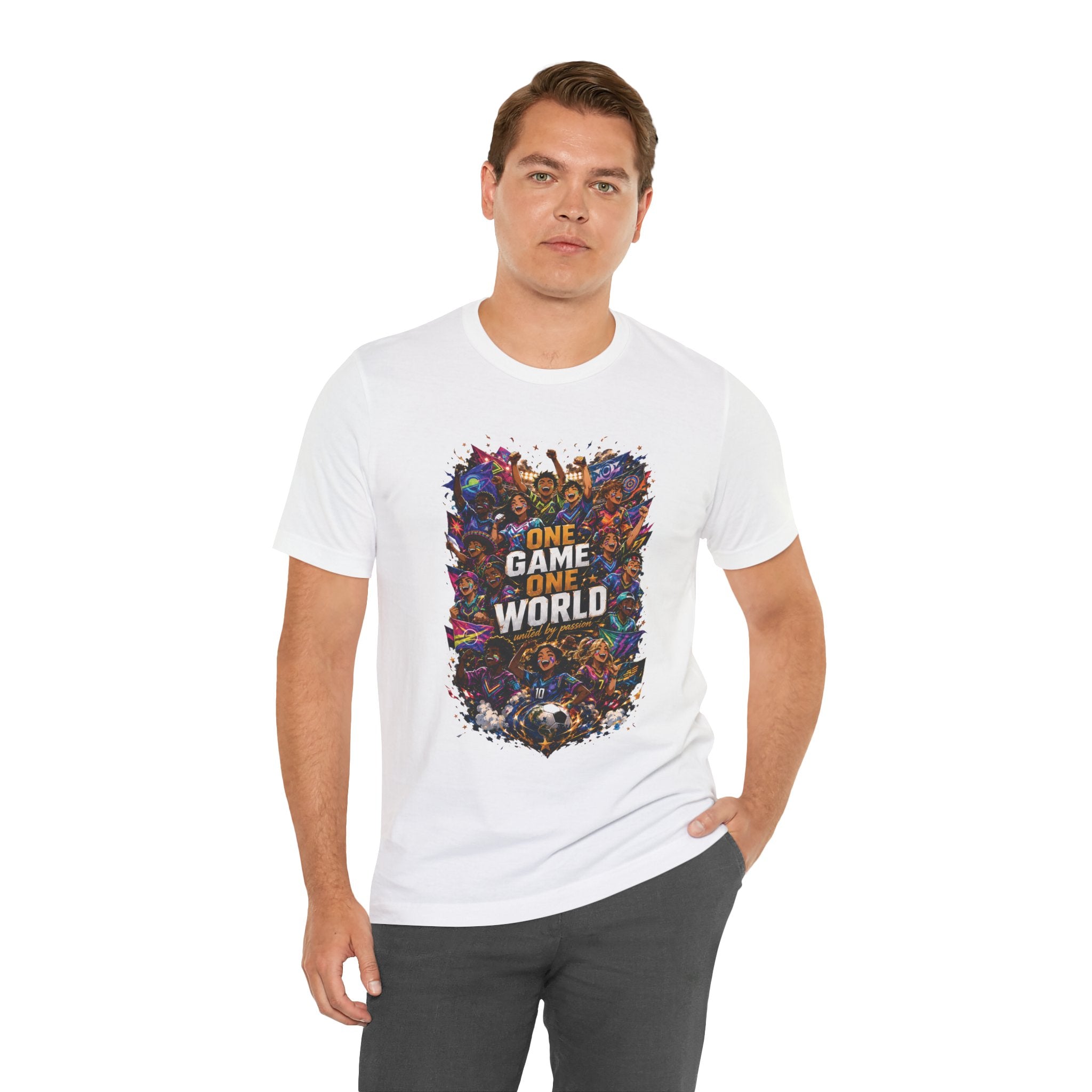 T-Shirt — 'One Game One World' Gamer Graphic Tee