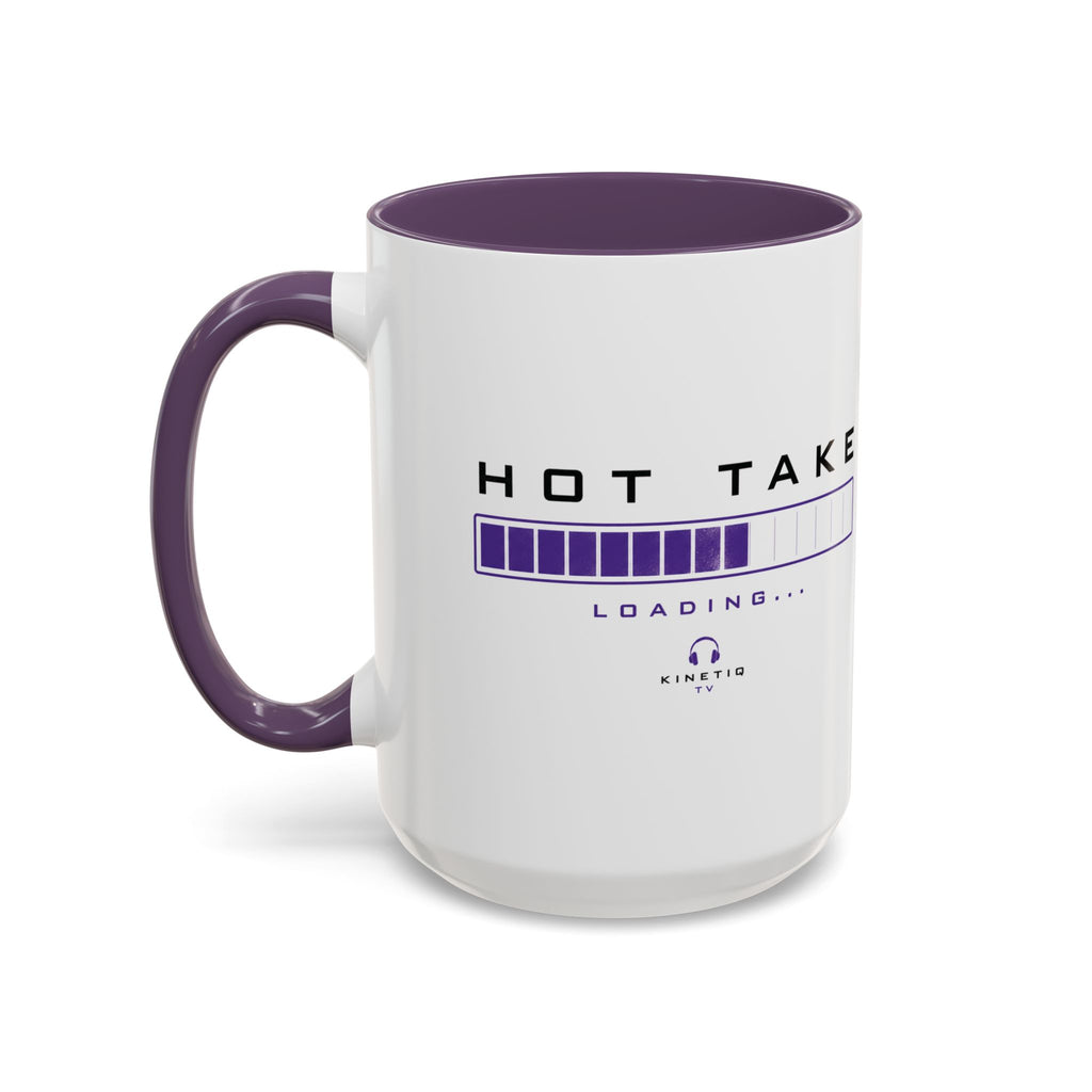 Accent Coffee Mug — "Hot Take Loading" Progress Bar Coffee Mug
