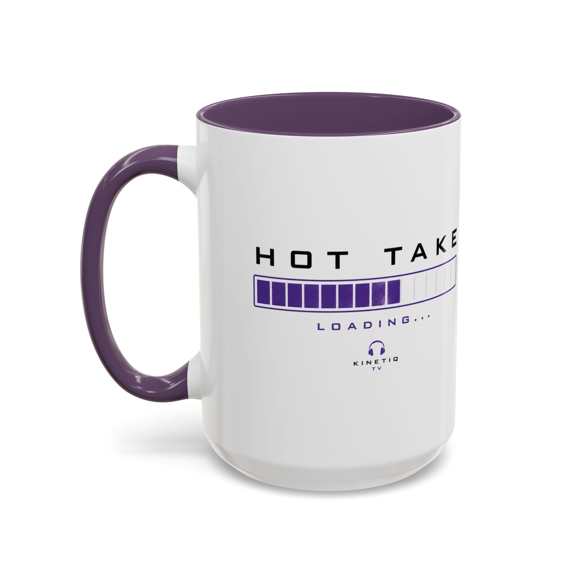 Accent Coffee Mug — "Hot Take Loading" Progress Bar Coffee Mug