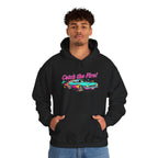 Retro Cartoon Dragster Hoodie – Vintage Racing Flame Graphic Pullover