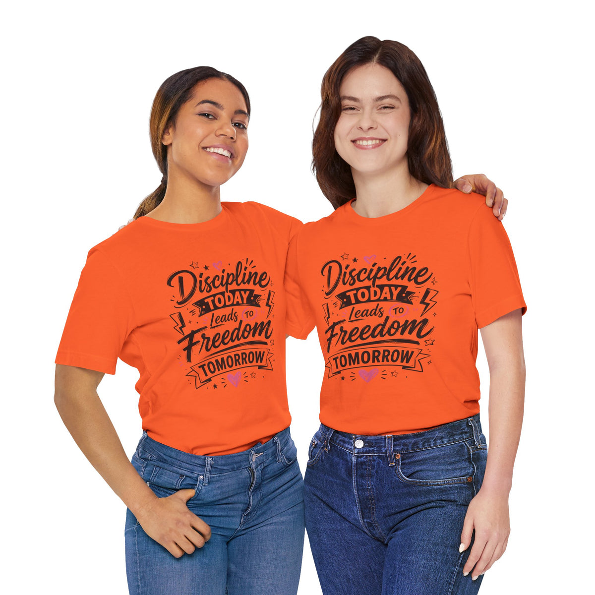 Discipline Today Leads to Freedom Tomorrow Motivational T Shirt