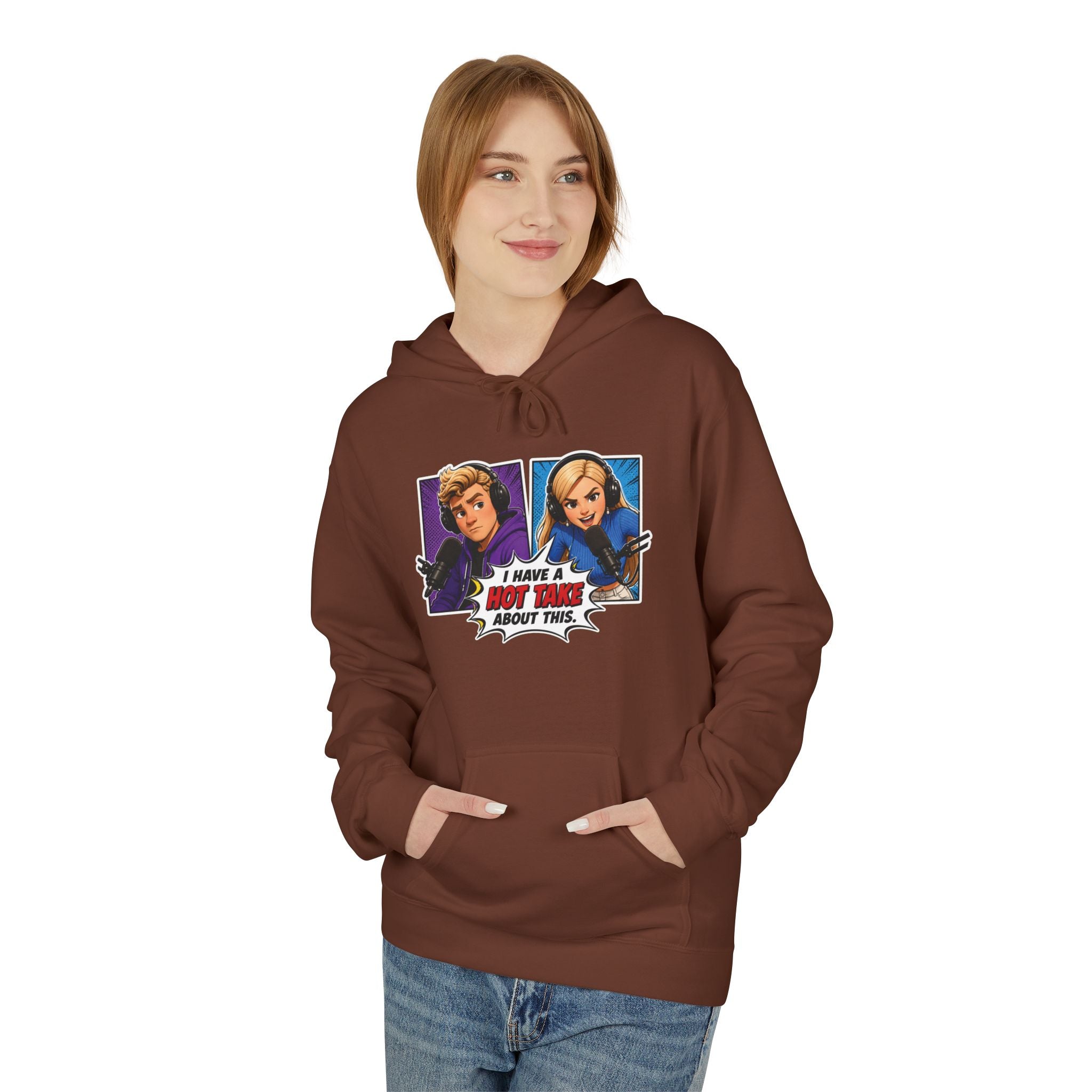 Pop-Art "I HAVE A HOT TAKE ABOUT THIS" Hoodie — Hot Take Central Graphic