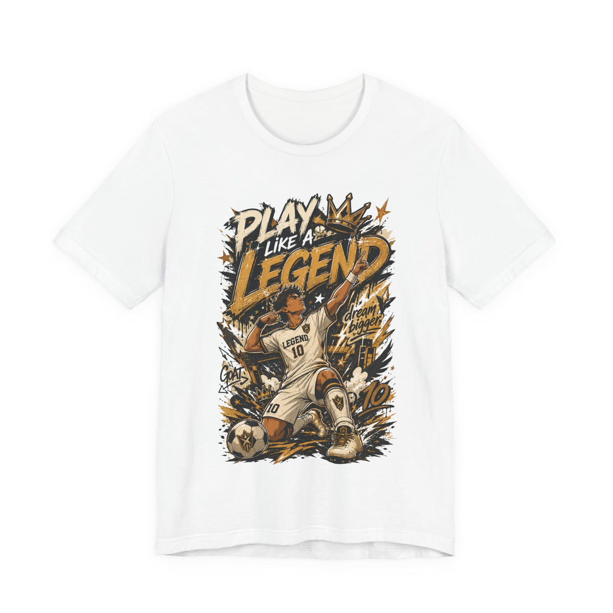 Play Like a Legend Soccer Graphic T Shirt