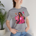 Boss Babe Pink Fashion Tee — Women’s Glam Money & Shopping Graphic Shirt