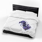 Velveteen Plush Blanket — Cosmic Astronaut 'Your Mind Creates Reality' Soft Throw