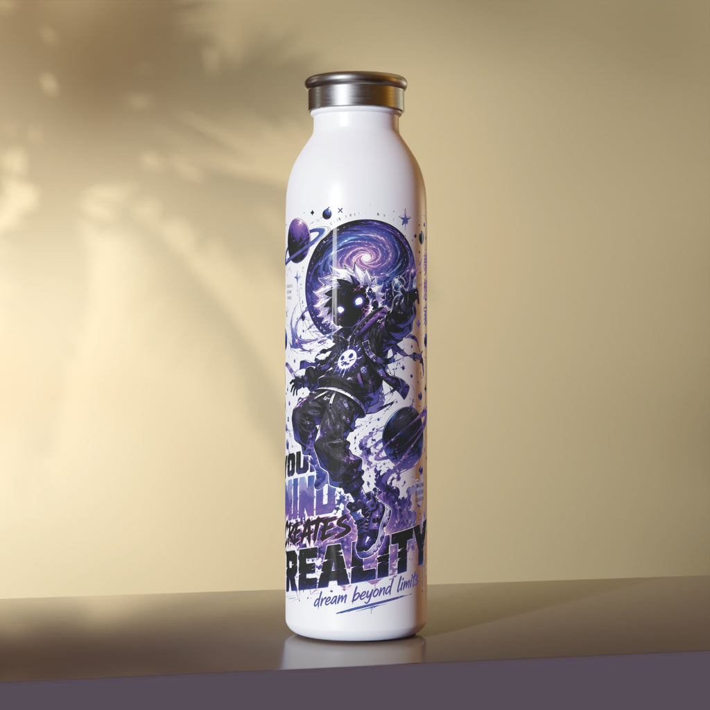 Slim Water Bottle — Cosmic Astronaut 'Dream Beyond Limits' Insulated Bottle