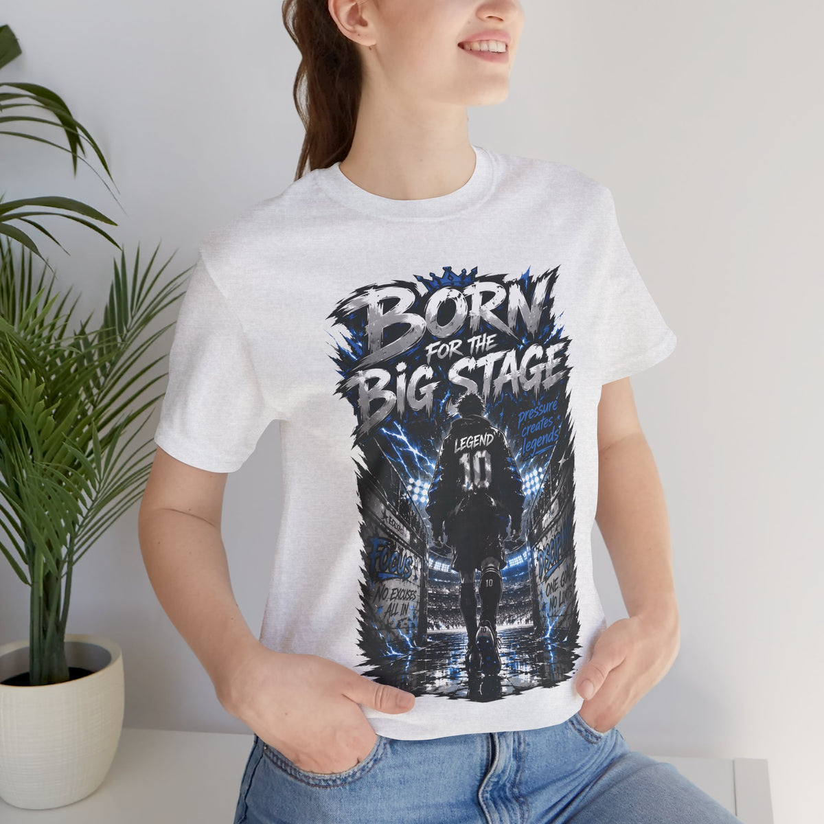 Born for the Big Stage Soccer Player T Shirt
