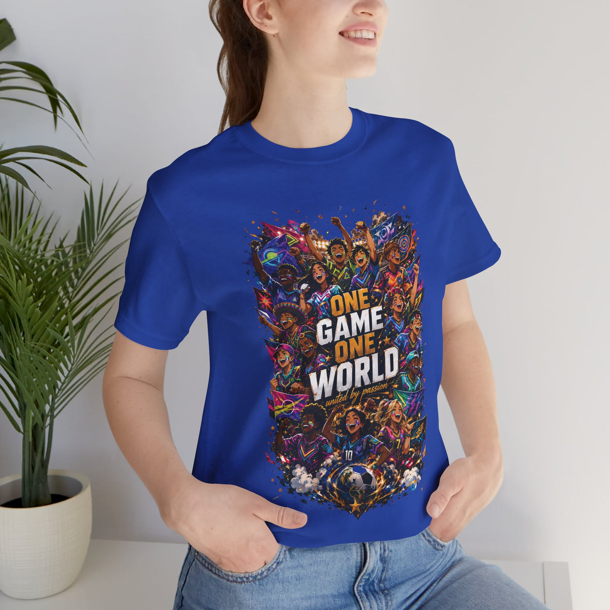 One Game One World Gamer Graphic T Shirt