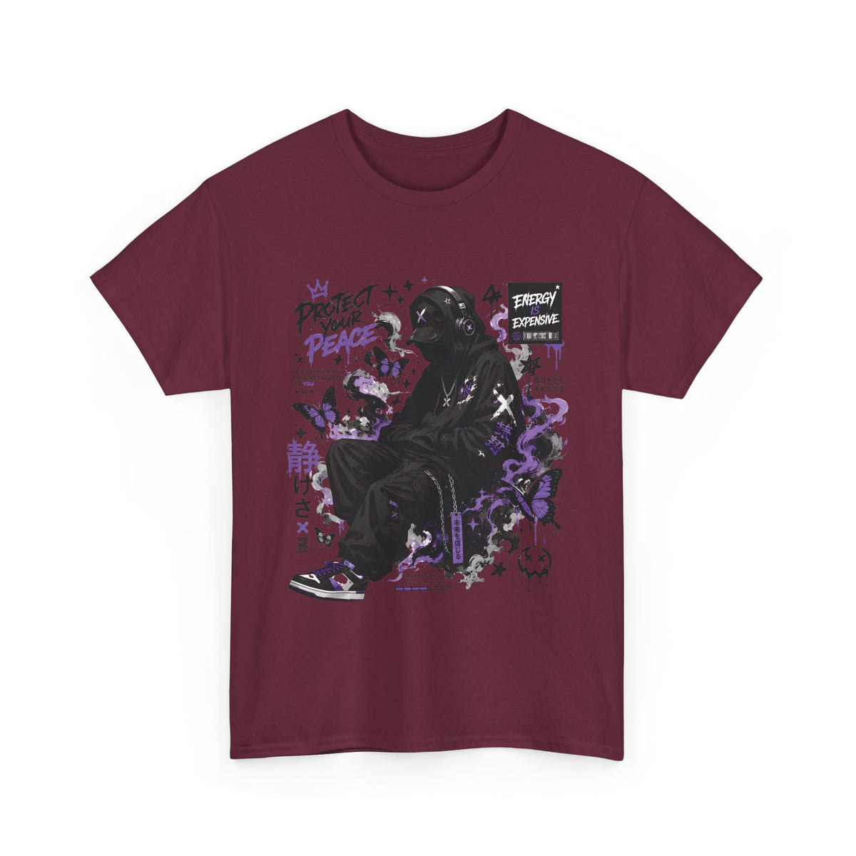 Peacekeeper Anime Graphic T Shirt Purple Streetwear Design