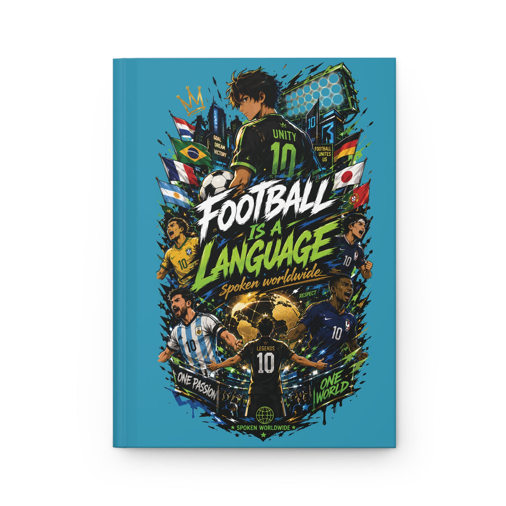 Football Is a Language Hardcover Journal — Soccer Fan Notebook, World Cup Gift
