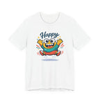 Happy Mood Blob Tee | kawaii minimal, thick outline emoji cartoon