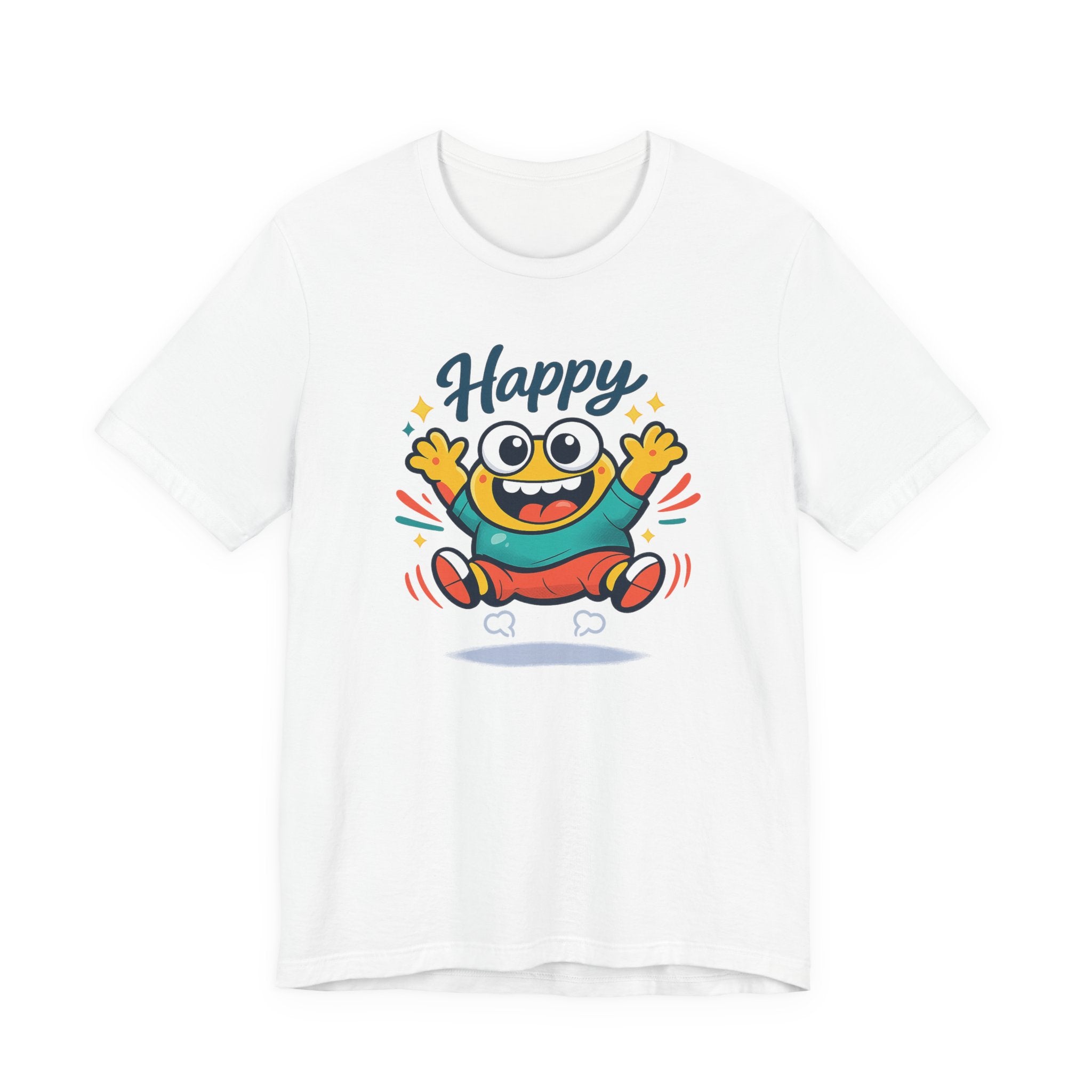 Happy Mood Blob Tee | kawaii minimal, thick outline emoji cartoon