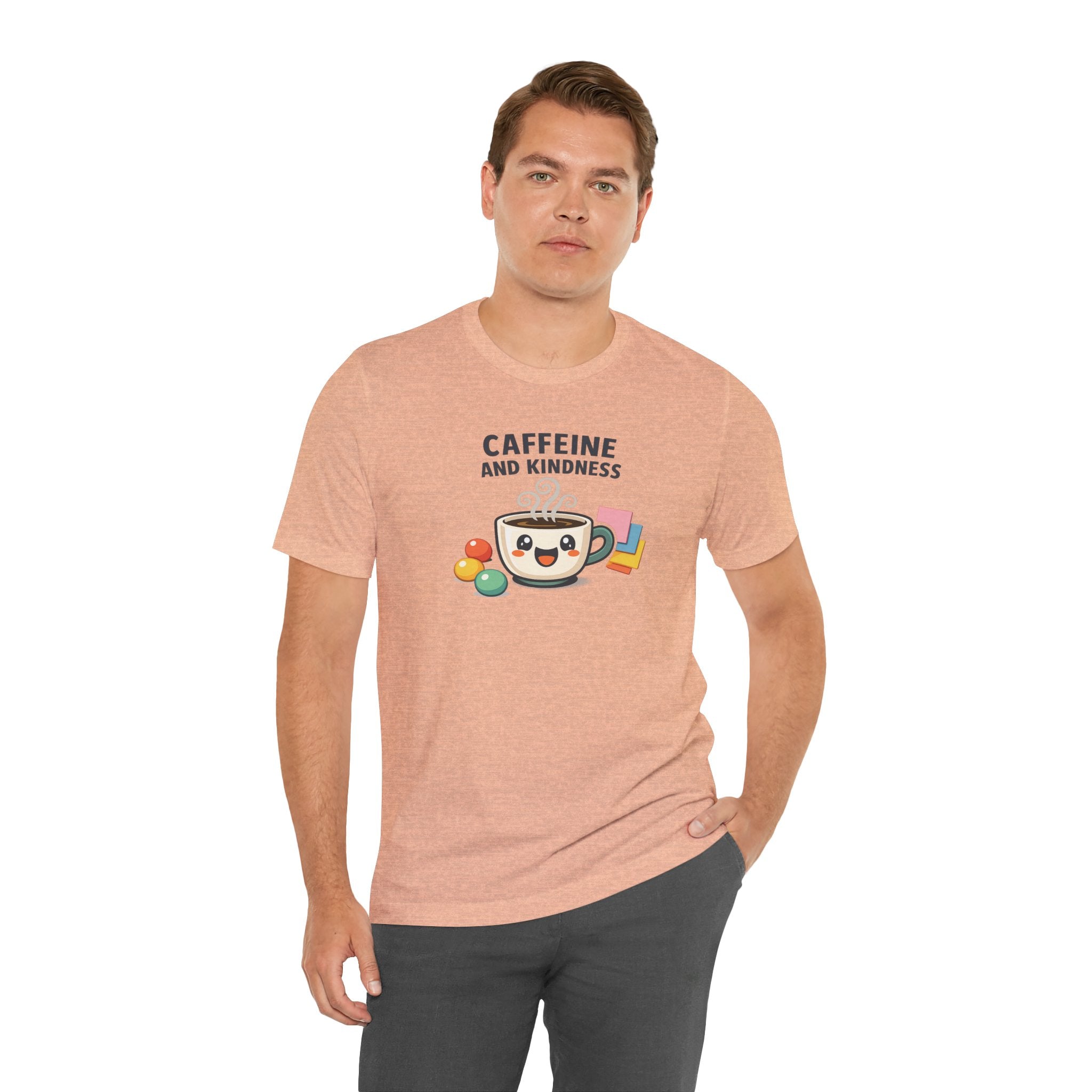 Caffeine and Kindness Tee | office humor, coffee fuel