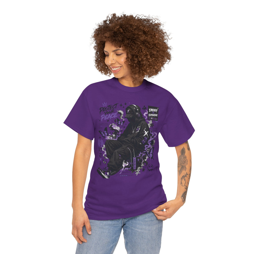 Peacekeeper Anime Graphic Tee — Purple Aesthetic Streetwear